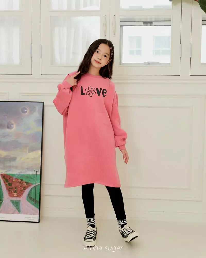 Aloha Suger - Korean Junior Fashion - #littlefashionista - Love One-piece - 12
