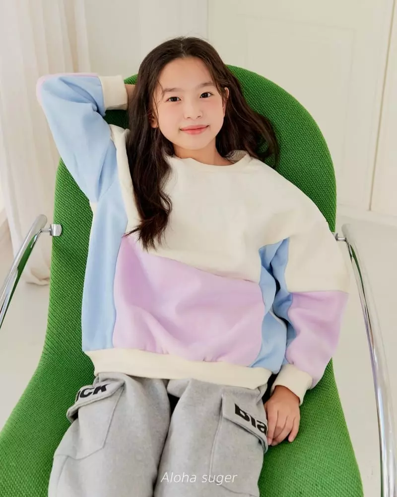 Aloha Suger - Korean Junior Fashion - #littlefashionista - Color Sweatshirt