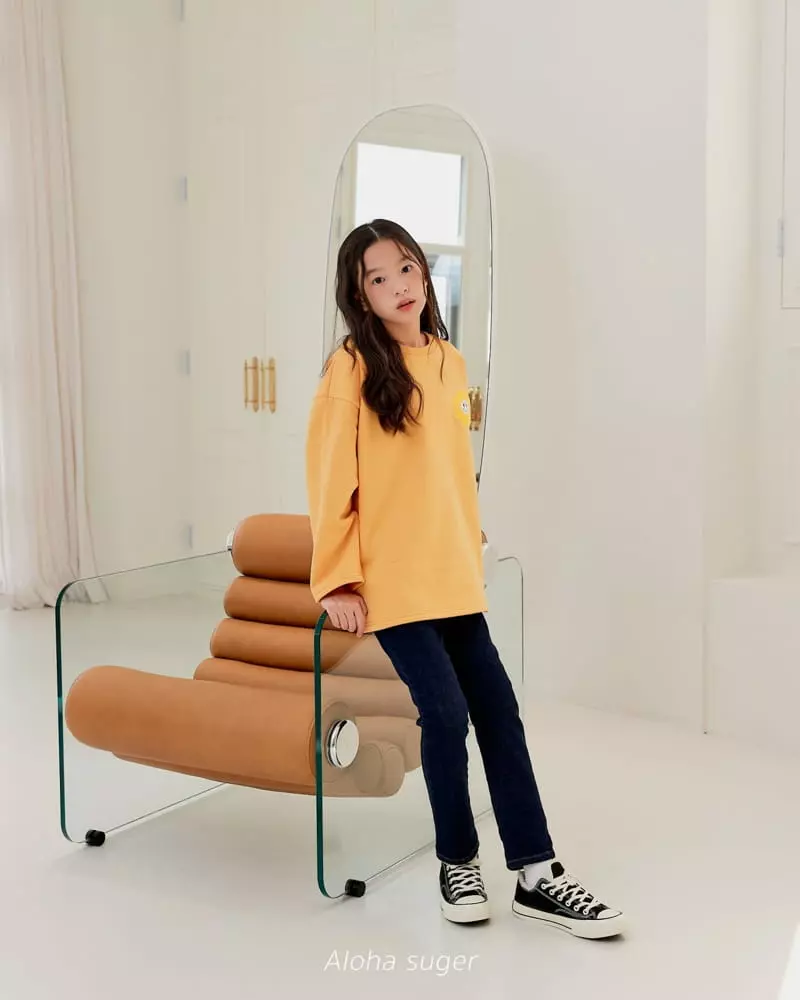 Aloha Suger - Korean Junior Fashion - #littlefashionista - Flower Long Tee - 9