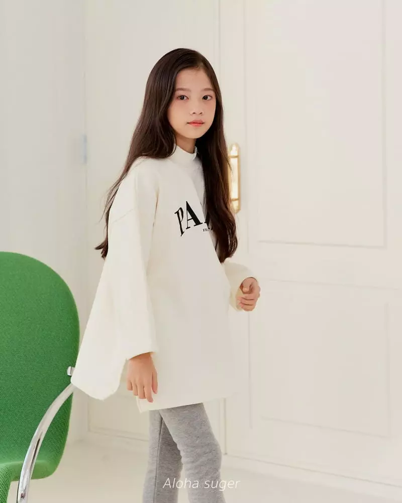 Aloha Suger - Korean Junior Fashion - #magicofchildhood - Paris Long Tee - 8