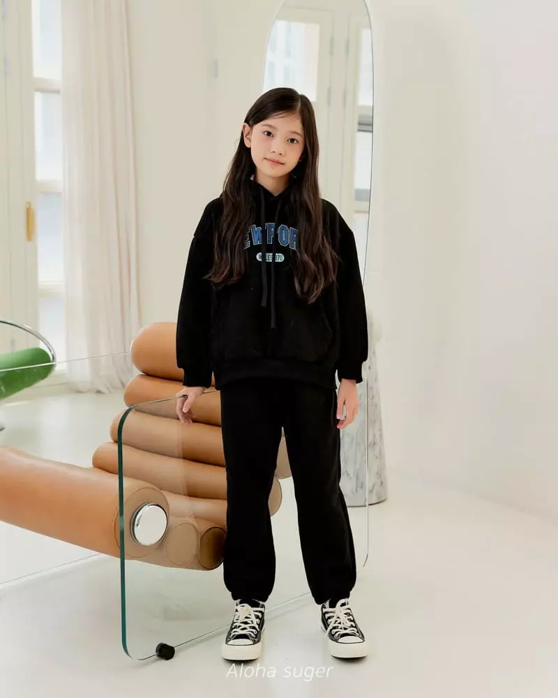 Aloha Suger - Korean Junior Fashion - #magicofchildhood - New York Top Bottom Set - 12