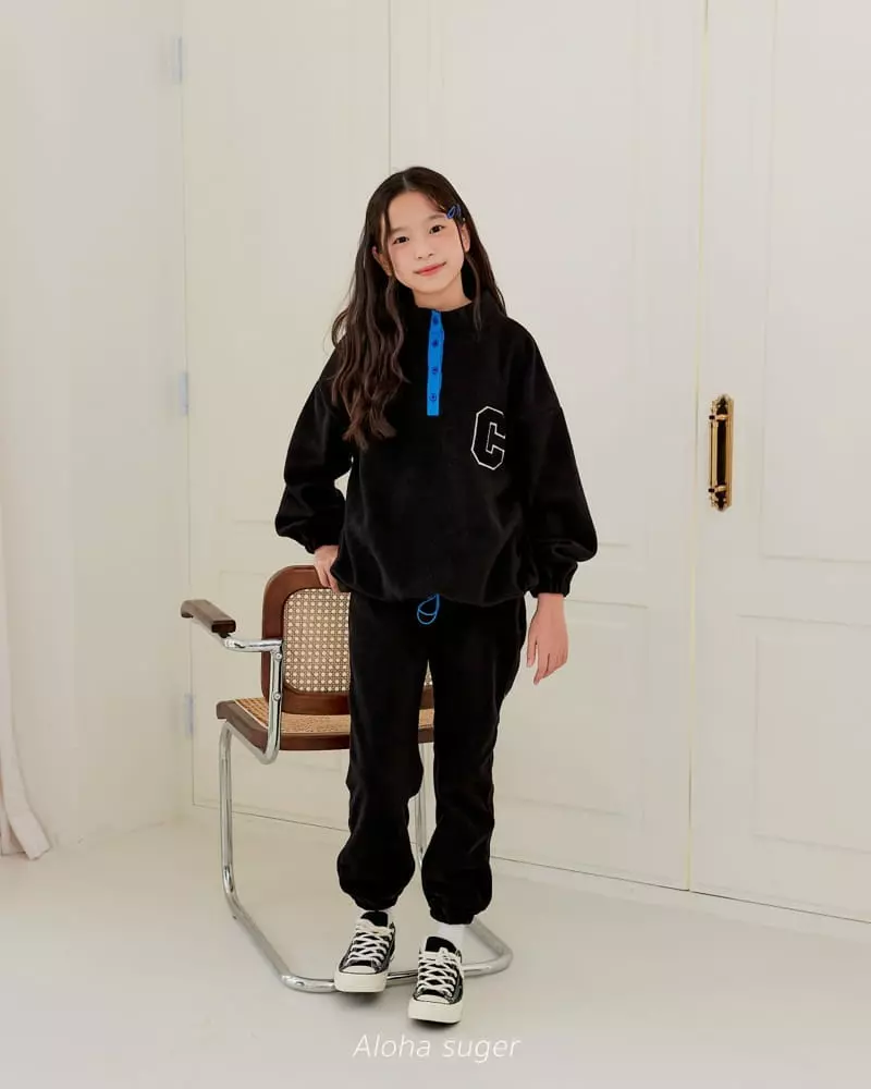 Aloha Suger - Korean Junior Fashion - #magicofchildhood - Pola Top Bottom Set - 11