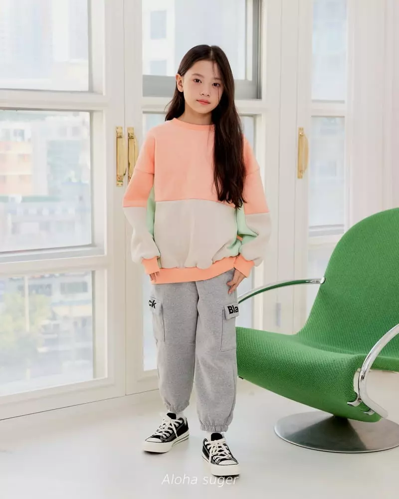 Aloha Suger - Korean Junior Fashion - #magicofchildhood - Color Sweatshirt - 2
