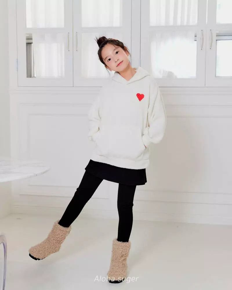 Aloha Suger - Korean Junior Fashion - #magicofchildhood - Heart Hoody Tee - 7