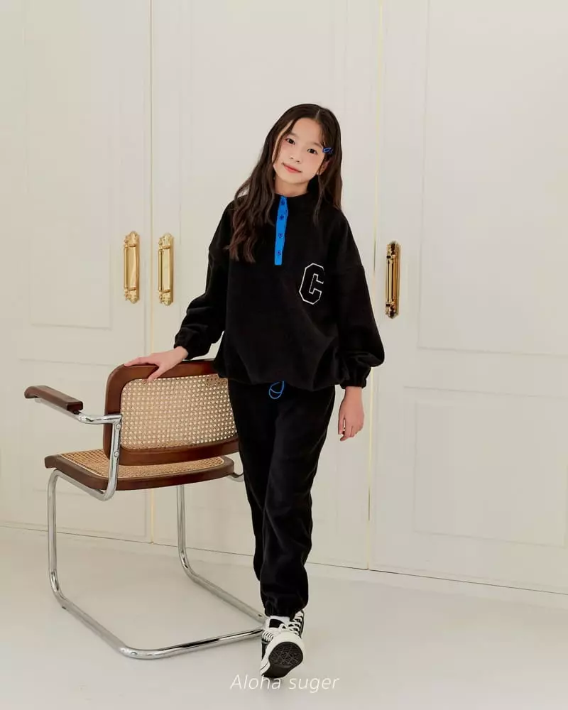 Aloha Suger - Korean Junior Fashion - #minifashionista - Pola Top Bottom Set - 12