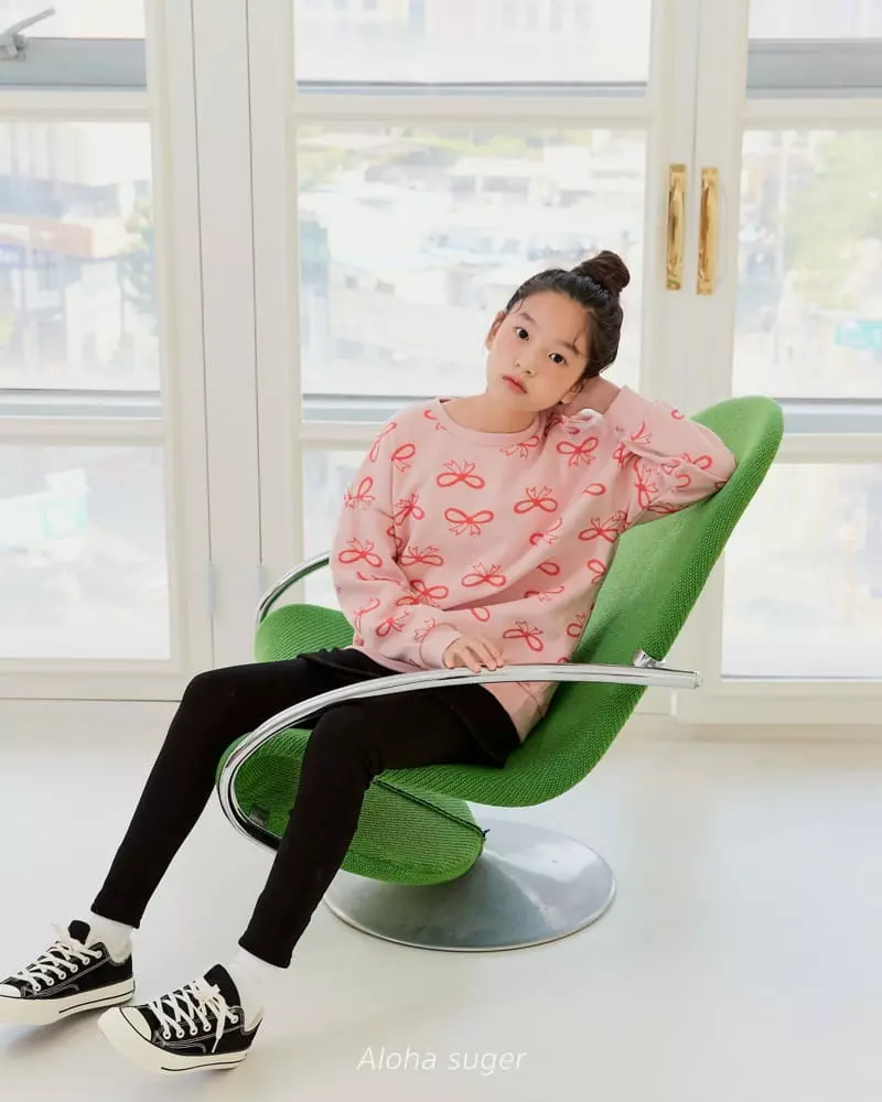 Aloha Suger - Korean Junior Fashion - #minifashionista - Ribbon Sweatshirt - 9