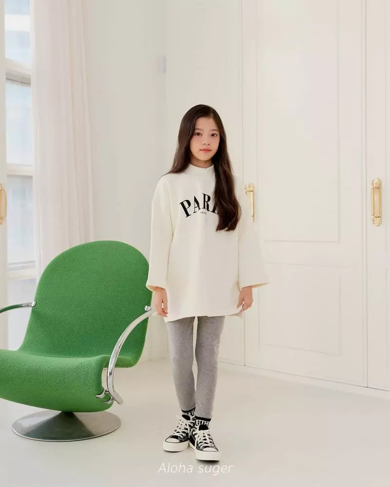 Aloha Suger - Korean Junior Fashion - #prettylittlegirls - Paris Long Tee - 10