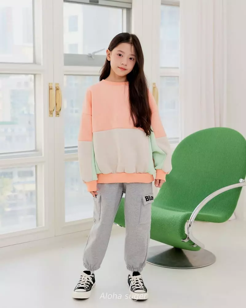 Aloha Suger - Korean Junior Fashion - #minifashionista - Color Sweatshirt - 4