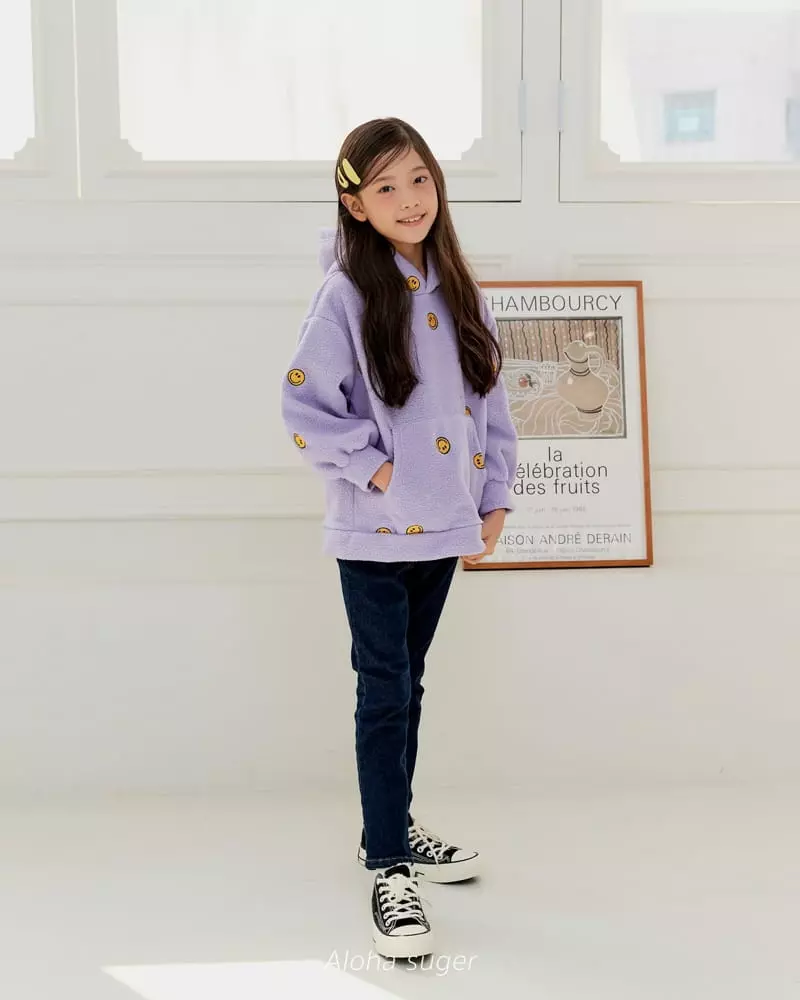 Aloha Suger - Korean Junior Fashion - #stylishchildhood - Smile Bbogle Hoody Tee - 9