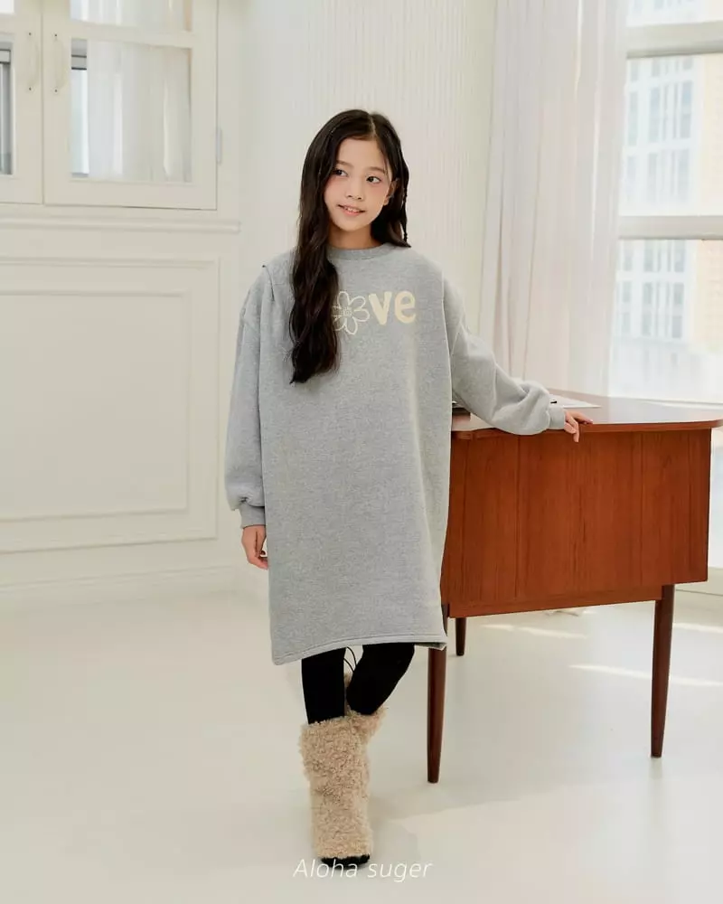 Aloha Suger - Korean Junior Fashion - #stylishchildhood - Love One-piece - 2