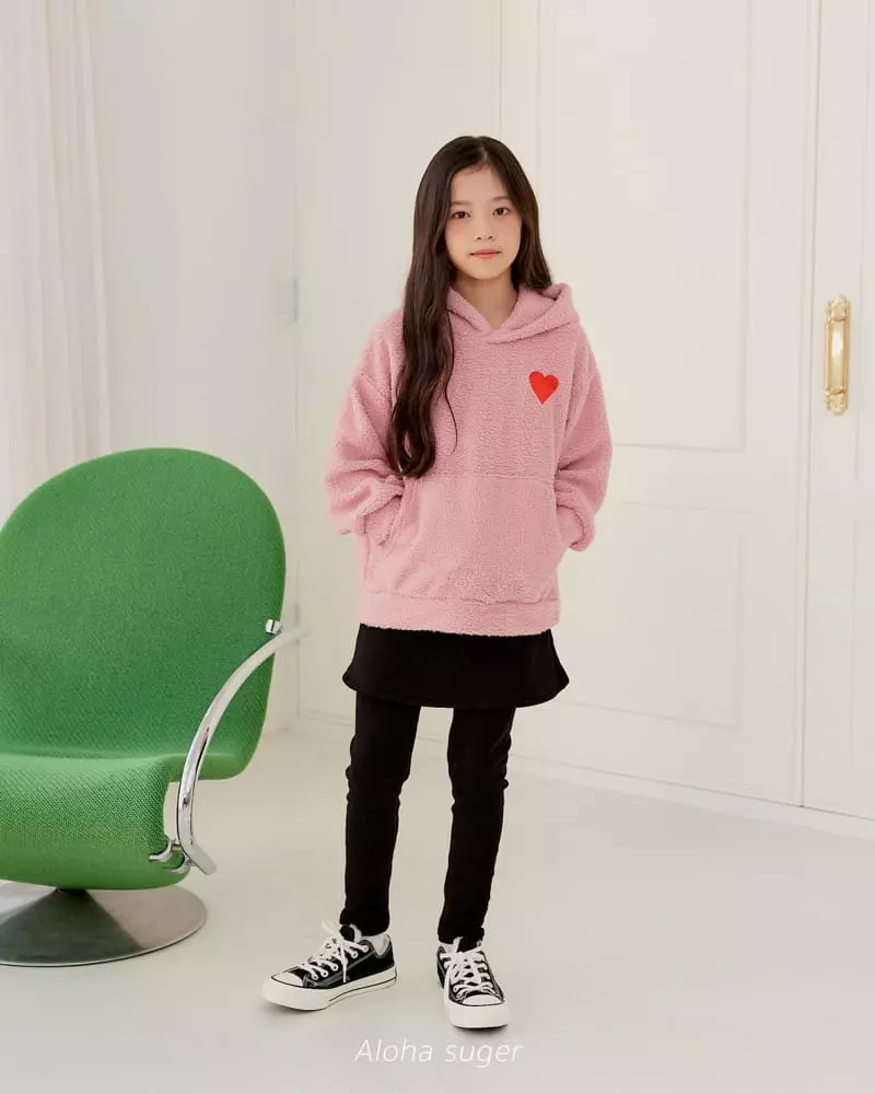 Aloha Suger - Korean Junior Fashion - #stylishchildhood - Heart Hoody Tee - 12