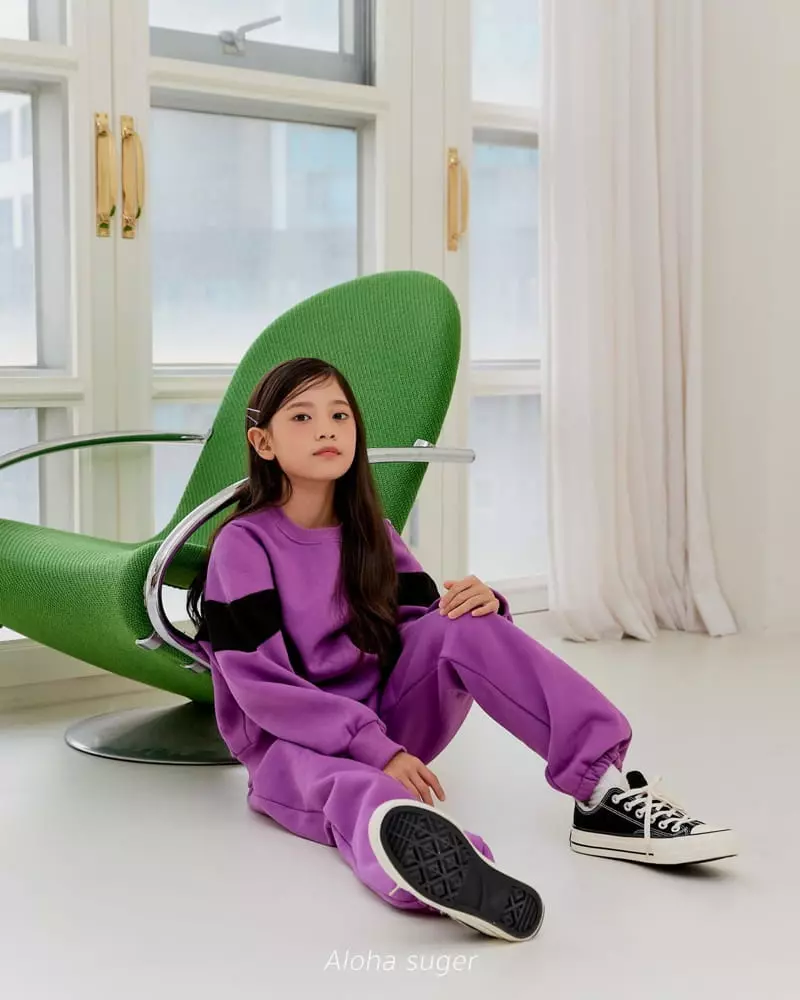 Aloha Suger - Korean Junior Fashion - #stylishchildhood - Color Top Bottom Set - 9
