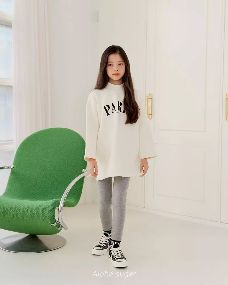 Aloha Suger - Korean Junior Fashion - #todddlerfashion - Paris Long Tee - 11