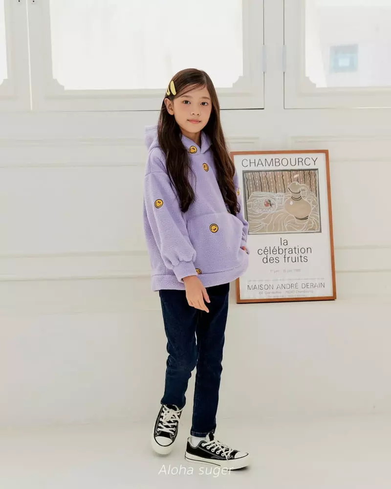 Aloha Suger - Korean Junior Fashion - #todddlerfashion - Smile Bbogle Hoody Tee - 7