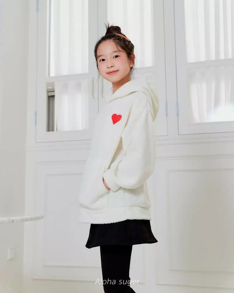 Aloha Suger - Korean Junior Fashion - #todddlerfashion - Heart Hoody Tee - 10