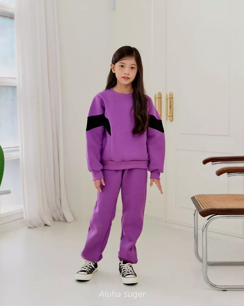 Aloha Suger - Korean Junior Fashion - #todddlerfashion - Color Top Bottom Set - 7