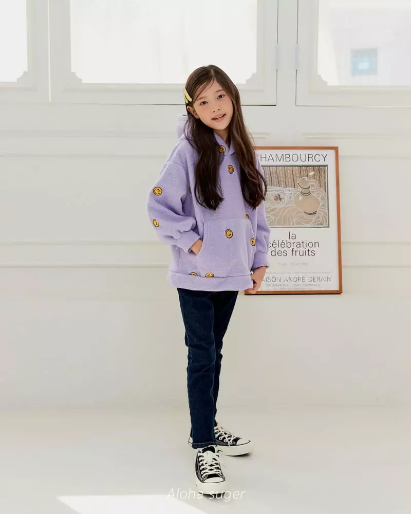 Aloha Suger - Korean Junior Fashion - #toddlerclothing - Smile Bbogle Hoody Tee - 8