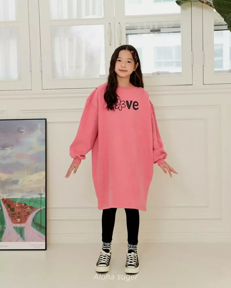 Aloha Suger - Korean Junior Fashion - #toddlerclothing - Love One-piece