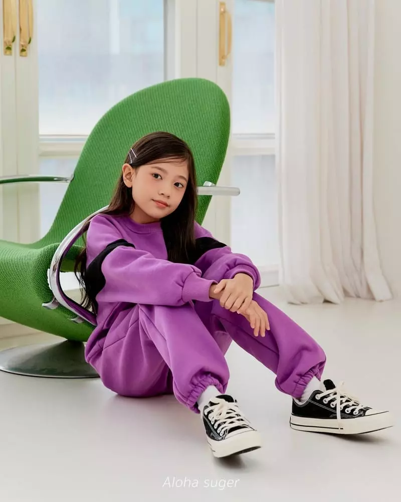 Aloha Suger - Korean Junior Fashion - #toddlerclothing - Color Top Bottom Set - 8