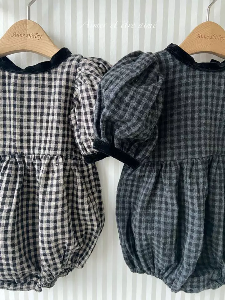 Anne Shirley - Korean Baby Fashion - #babyoninstagram - Rosa Check Bodysuit - 5