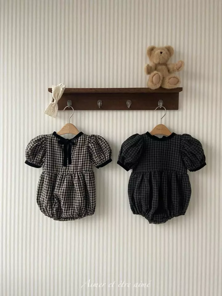 Anne Shirley - Korean Baby Fashion - #babyootd - Rosa Check Bodysuit - 6