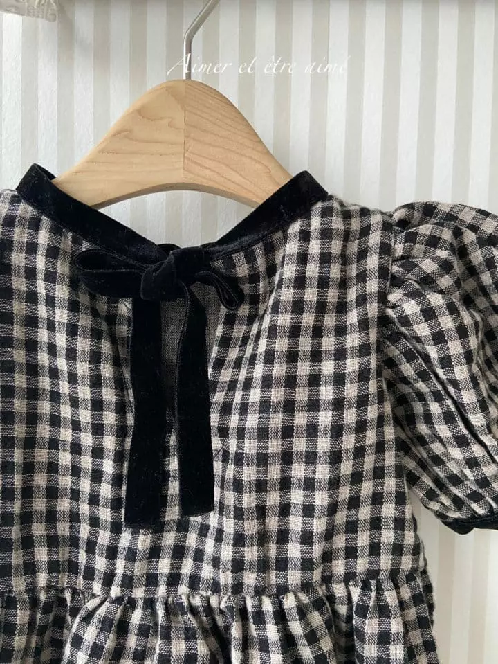 Anne Shirley - Korean Baby Fashion - #babyoutfit - Rosa Check Bodysuit - 8