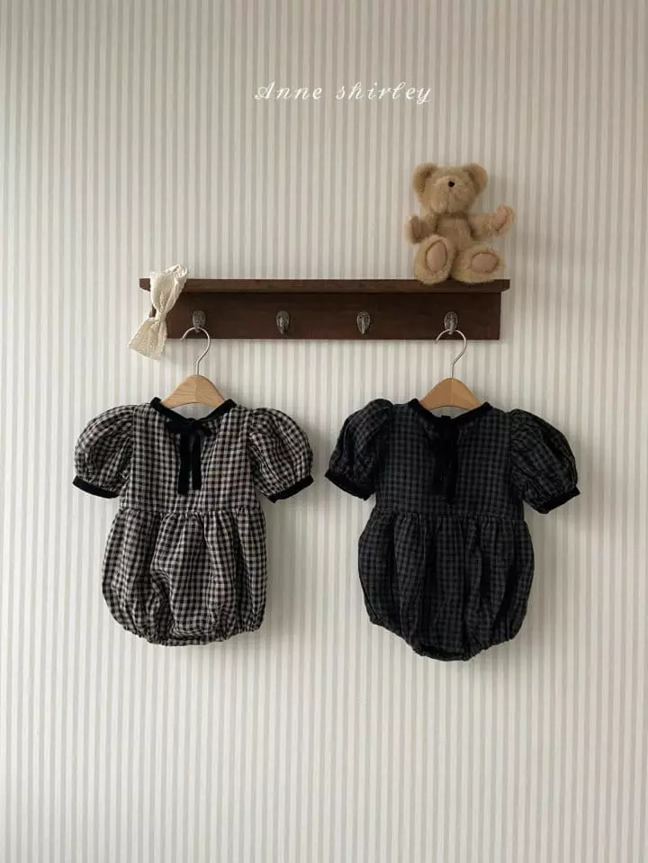 Anne Shirley - Korean Baby Fashion - #onlinebabyshop - Rosa Check Bodysuit - 11