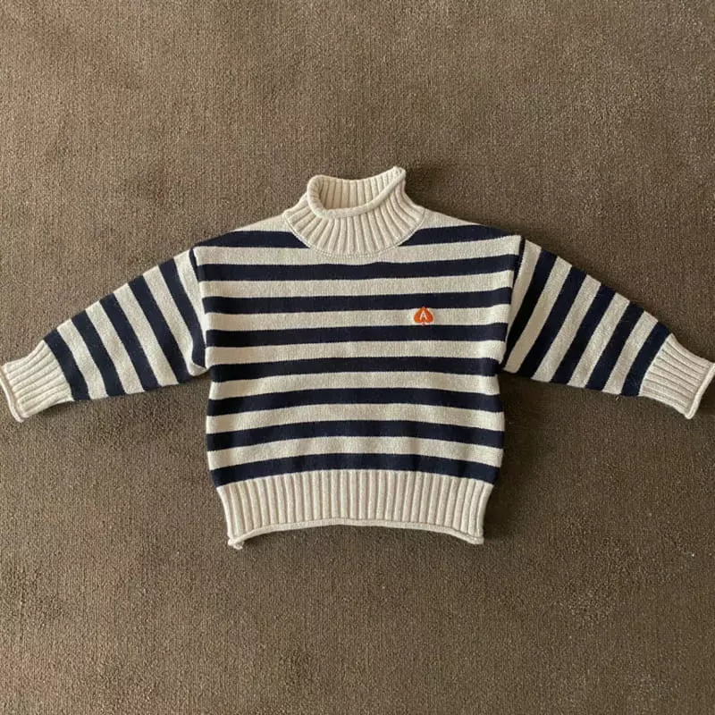 Apfel - Korean Children Fashion - #childrensboutique - Well Half Turtleneck Knit Tee