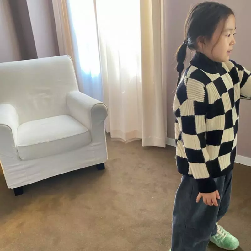 Apfel - Korean Children Fashion - #minifashionista - Chess Knit Tee - 8
