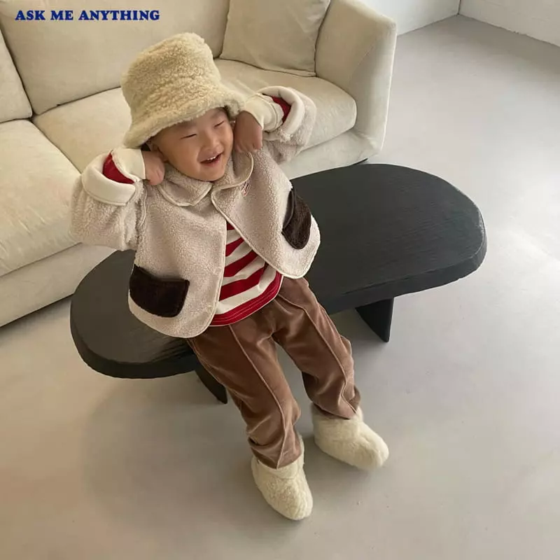 Ask Me Anything - Korean Children Fashion - #kidsshorts - Teddy Jacket - 5