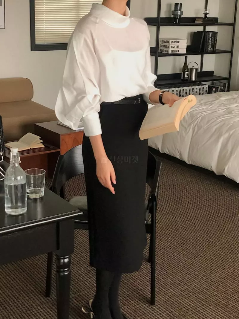 Atthismoment - Korean Women Fashion - #momslook - High Neck Blouse - 8