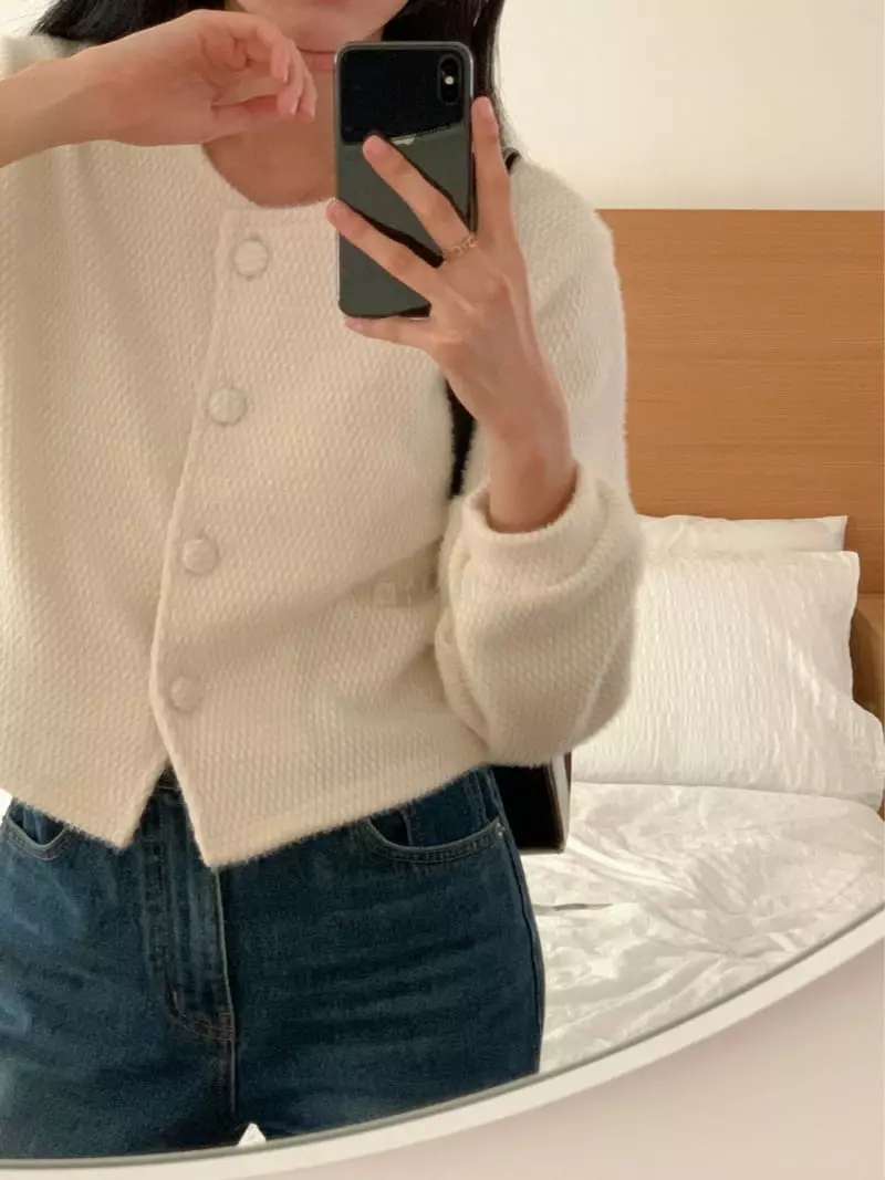 Atthismoment - Korean Women Fashion - #momslook - Forming Cardigan - 8