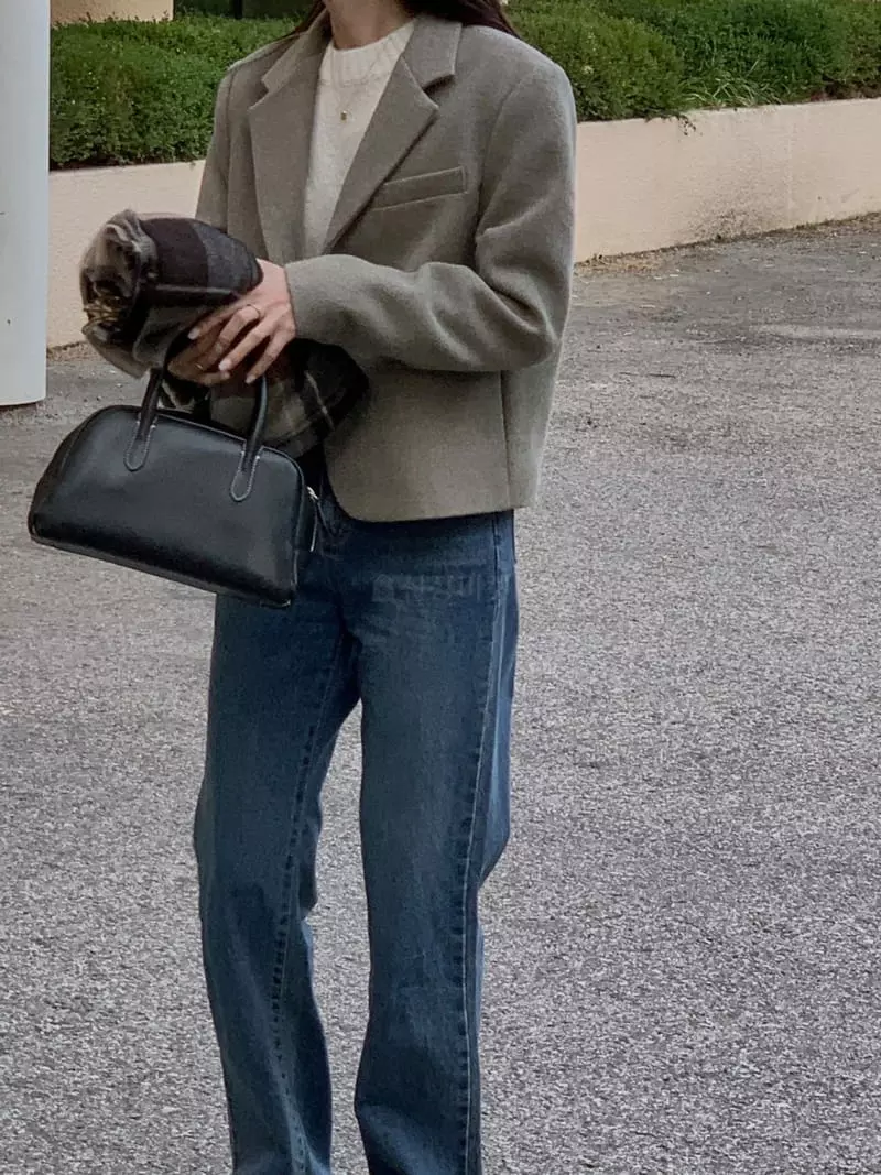 Atthismoment - Korean Women Fashion - #momslook - Two Button Jacket - 10