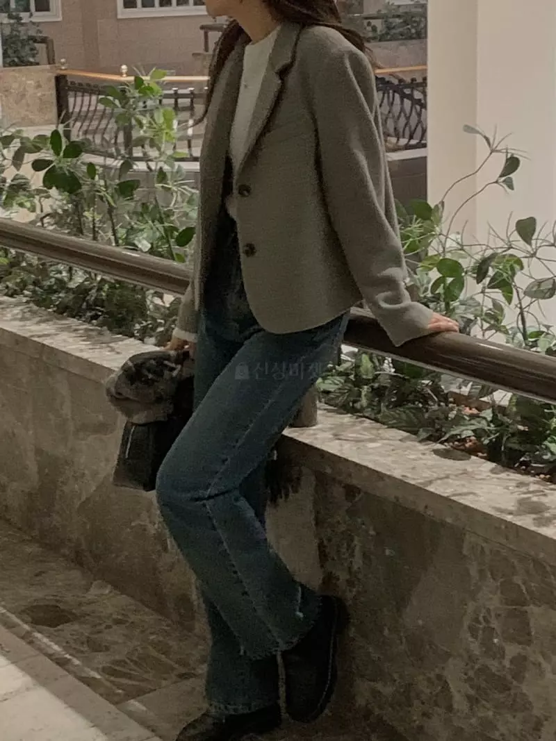 Atthismoment - Korean Women Fashion - #momslook - Two Button Jacket - 2