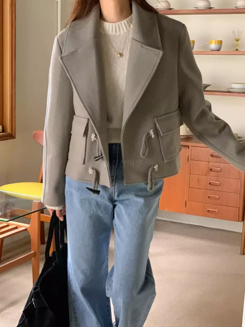Atthismoment - Korean Women Fashion - #momslook - Canu Woll Jacket - 6