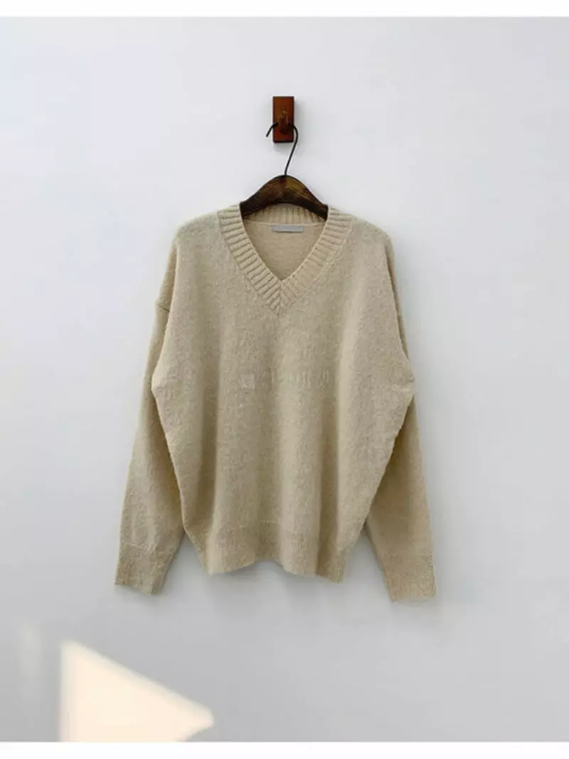 Atthismoment - Korean Women Fashion - #momslook - Brush Knit Tee - 9