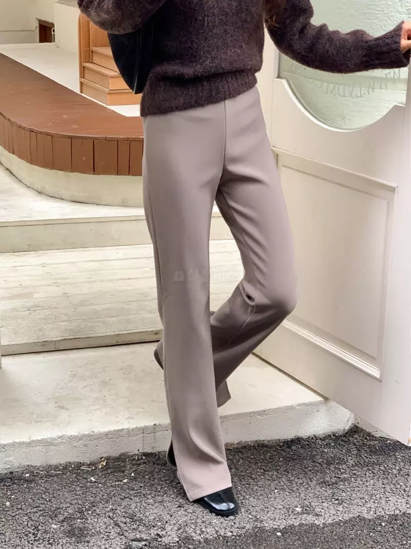 Atthismoment - Korean Women Fashion - #momslook - Slit Pants - 2