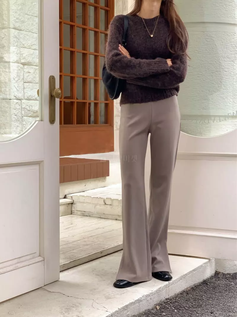 Atthismoment - Korean Women Fashion - #momslook - Slit Pants - 7