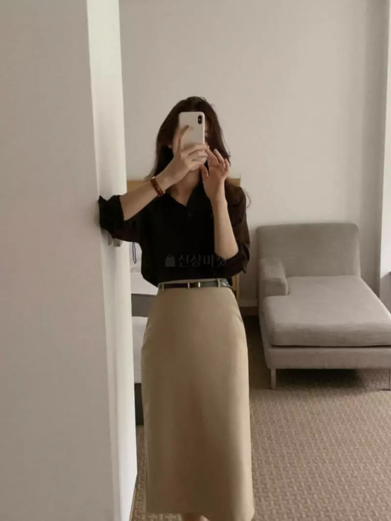 Atthismoment - Korean Women Fashion - #womensfashion - Berry Belt Skirt - 4