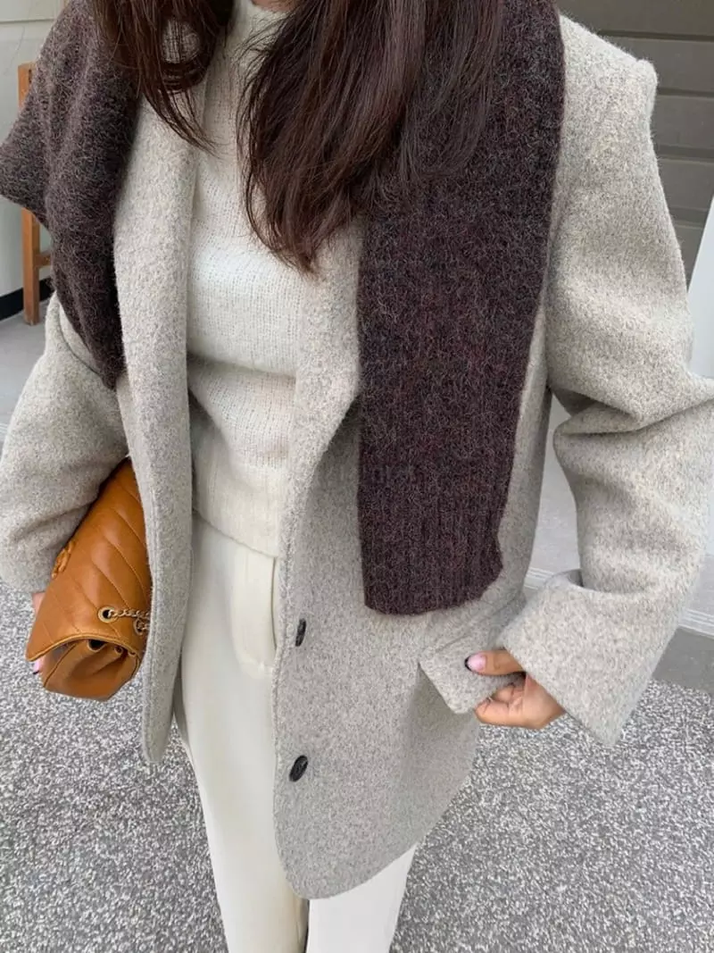 Atthismoment - Korean Women Fashion - #momslook - Momo Jacket