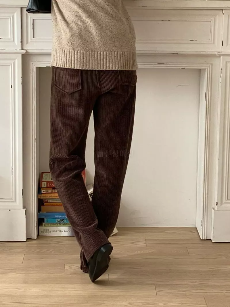Atthismoment - Korean Women Fashion - #momslook - Rib Slit Pants - 8