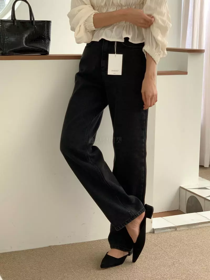 Atthismoment - Korean Women Fashion - #pursuepretty - Fleece Jeans