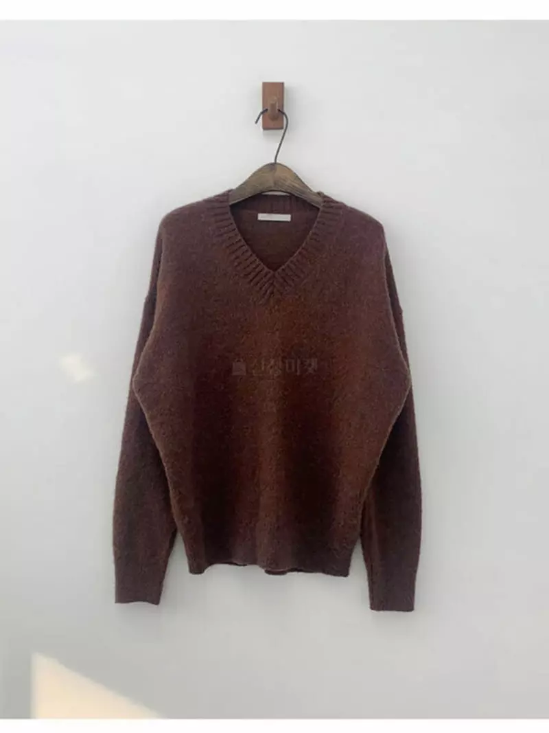 Atthismoment - Korean Women Fashion - #vintageinspired - Brush Knit Tee - 11