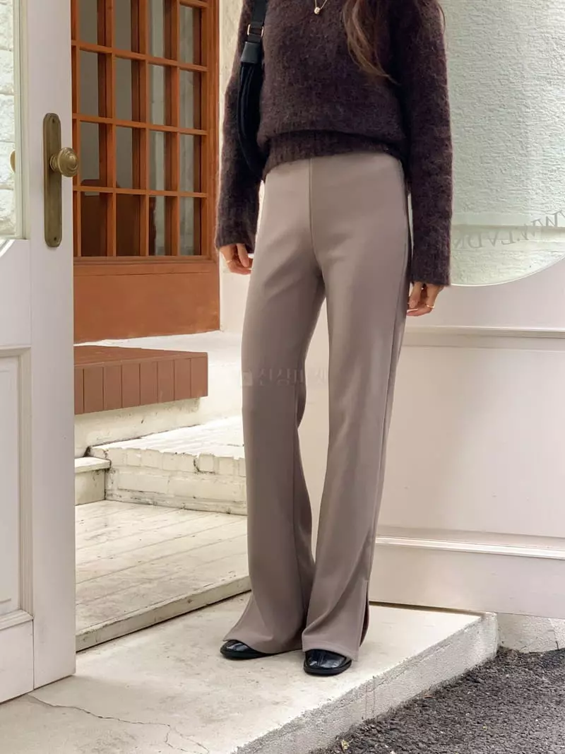 Atthismoment - Korean Women Fashion - #vintageinspired - Slit Pants - 10