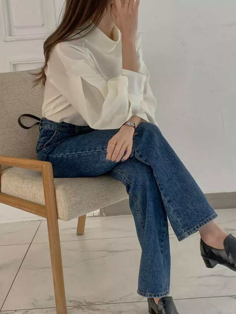 Atthismoment - Korean Women Fashion - #womensfashion - High Neck Blouse - 5