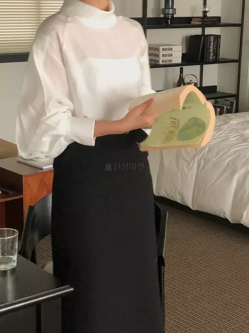 Atthismoment - Korean Women Fashion - #womensfashion - High Neck Blouse - 9