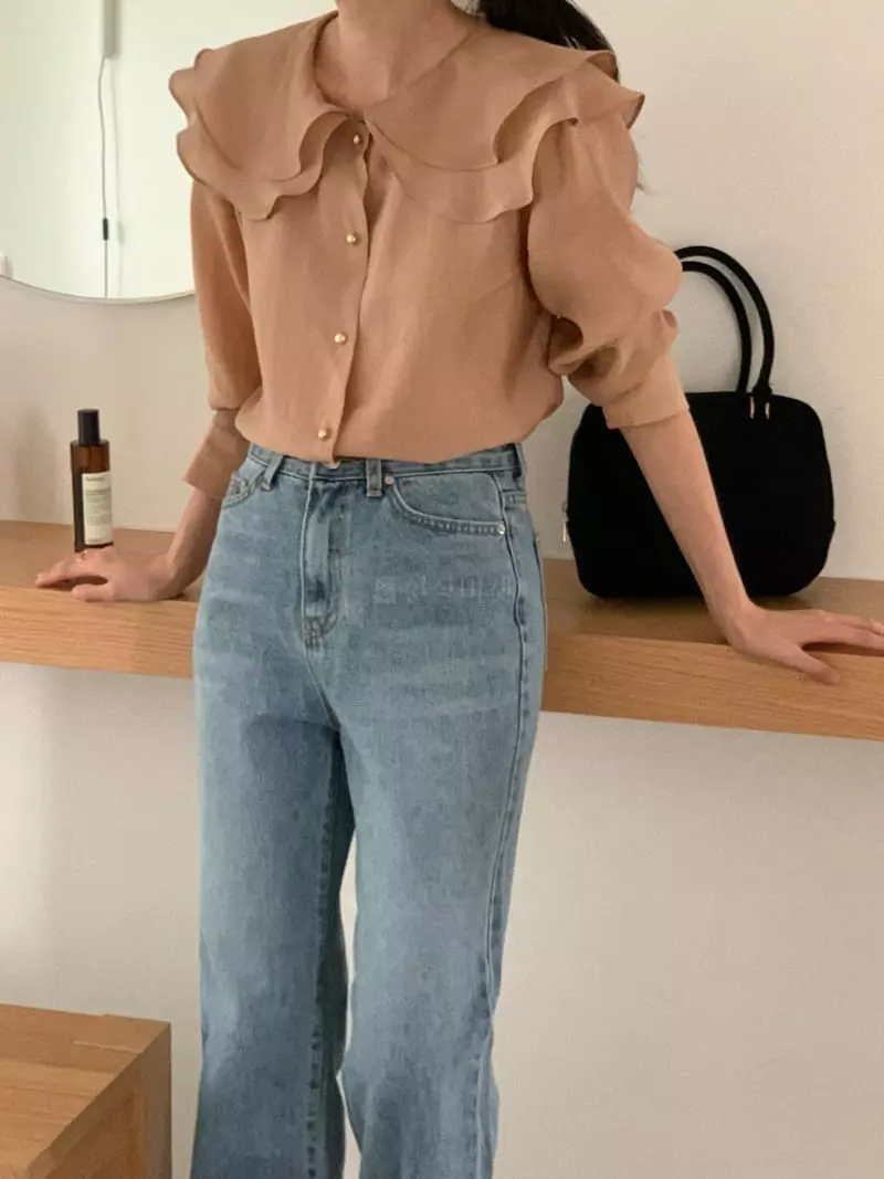 Atthismoment - Korean Women Fashion - #womensfashion - Two Collar Blouse - 12