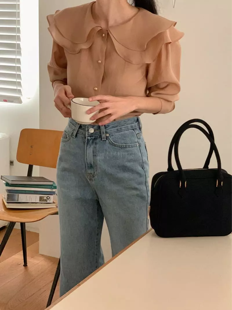 Atthismoment - Korean Women Fashion - #womensfashion - Two Collar Blouse - 2