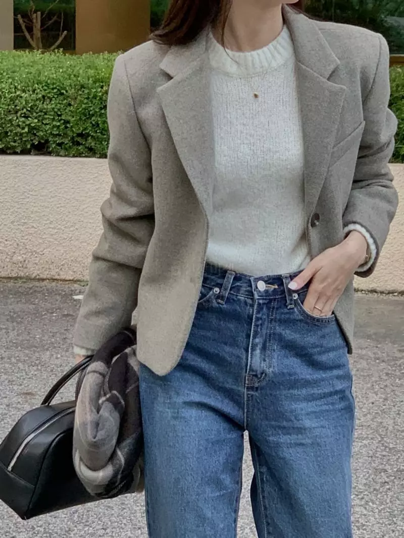 Atthismoment - Korean Women Fashion - #womensfashion - Two Button Jacket - 9
