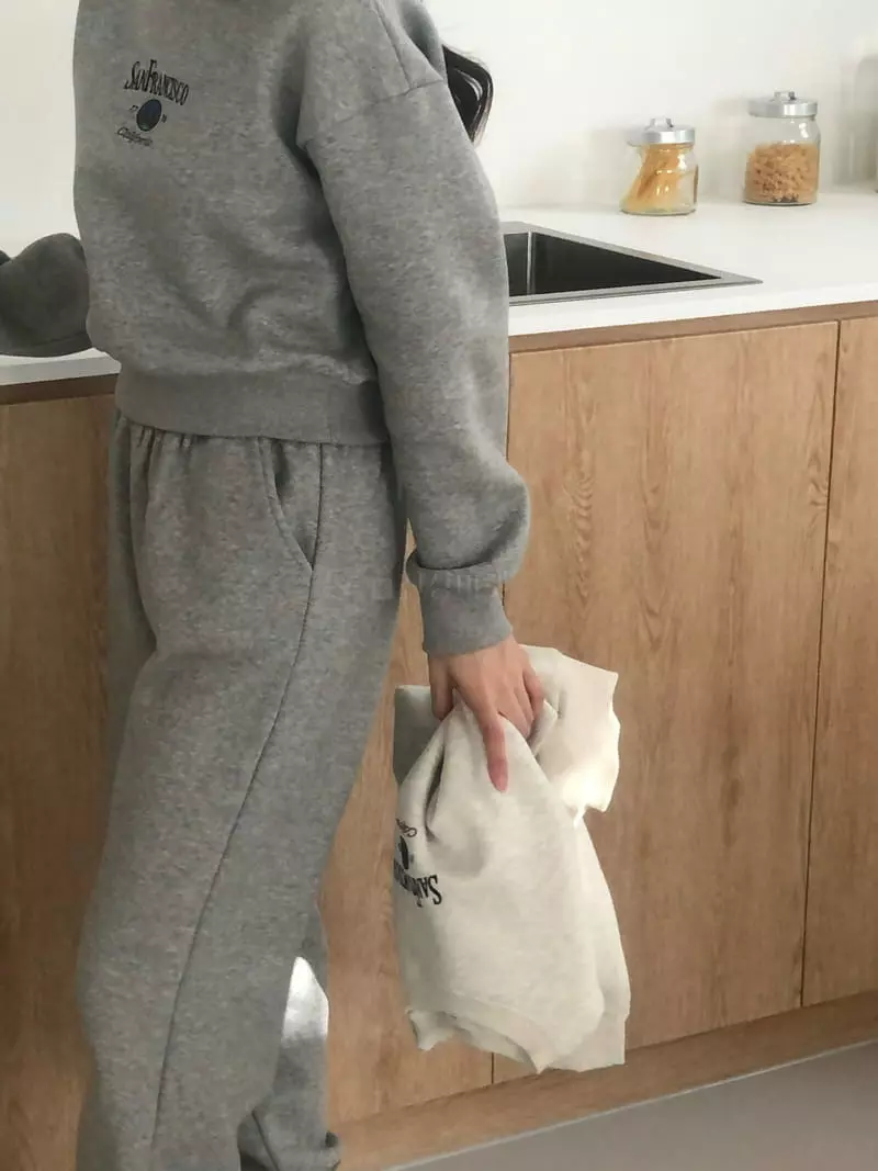 Atthismoment - Korean Women Fashion - #womensfashion - Carry Fleece Sweatshirt - 6